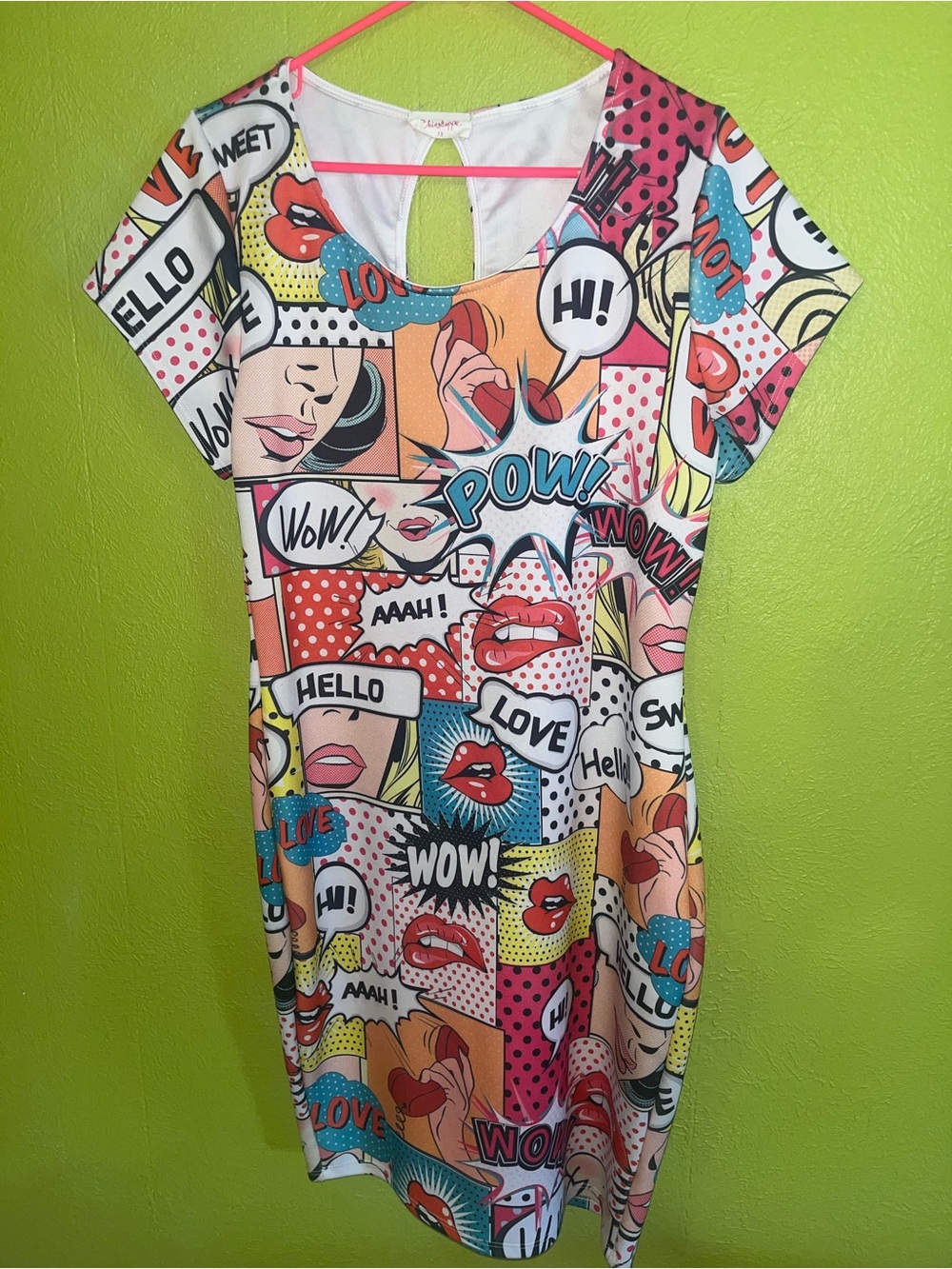 Chicshoppe Bodycon Graphic Novel Comic Book Dress Size 1X